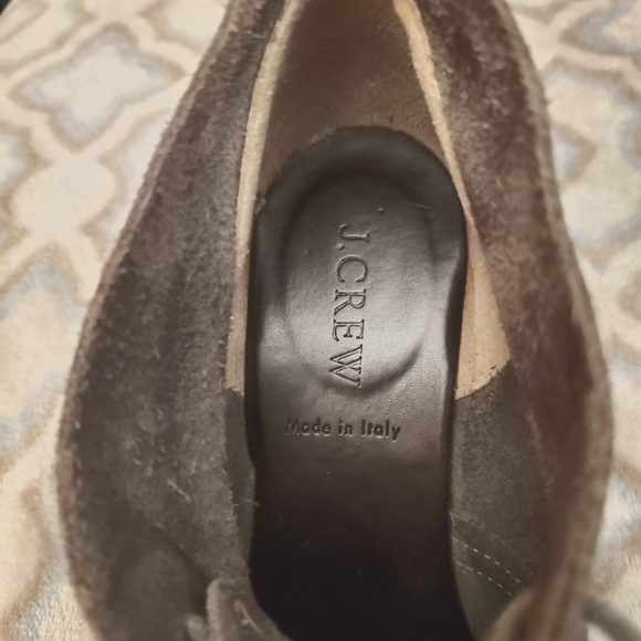 J. Crew Factory Italian Leather Gray Ankle Boots Size 6 - Picture 7 of 7